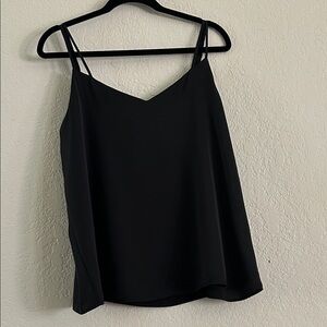 Gigi James Black V-Neck Spaghetti Strap Women's Top